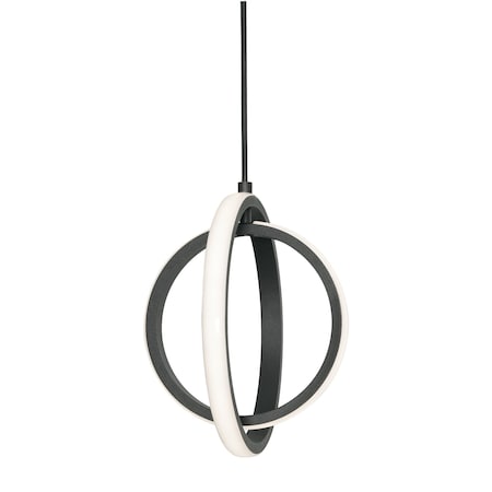 Afx Lock 9" LED Pendant Light - Black LCKP09L30D1BK